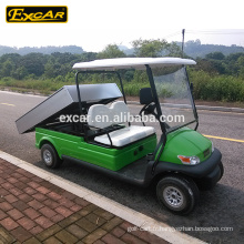 EXCAR Utilitaire électrique Chariot 48V 2 sièges voiture de voiturette électrique chariot de golf avec Cargo Box